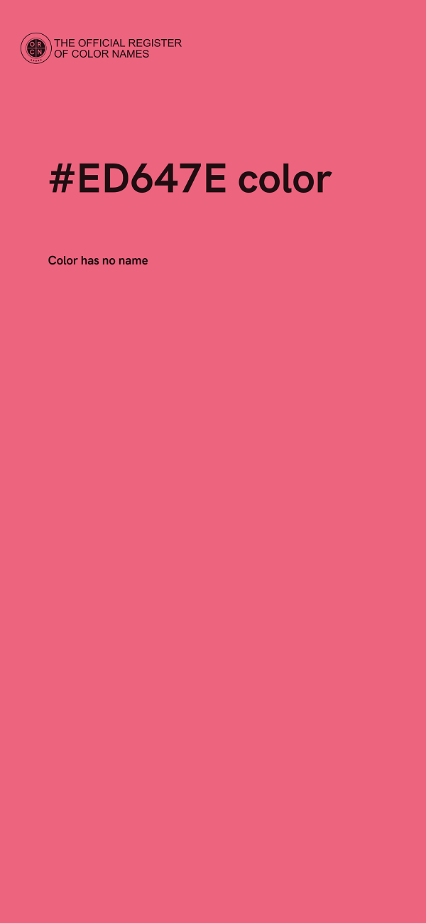 #ED647E color image