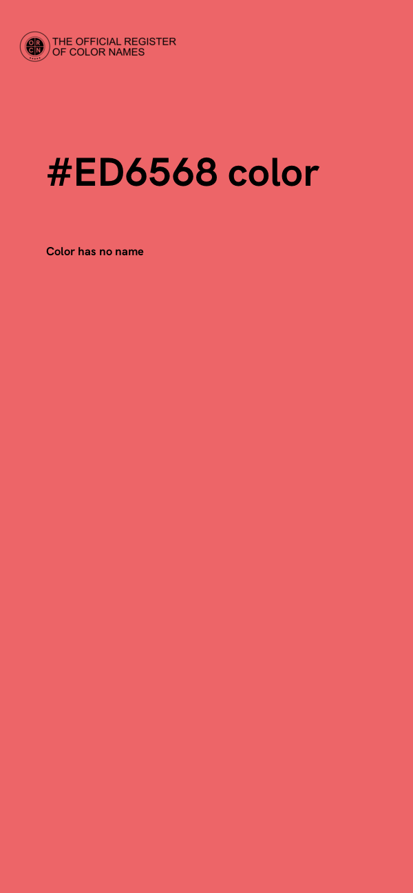 #ED6568 color image