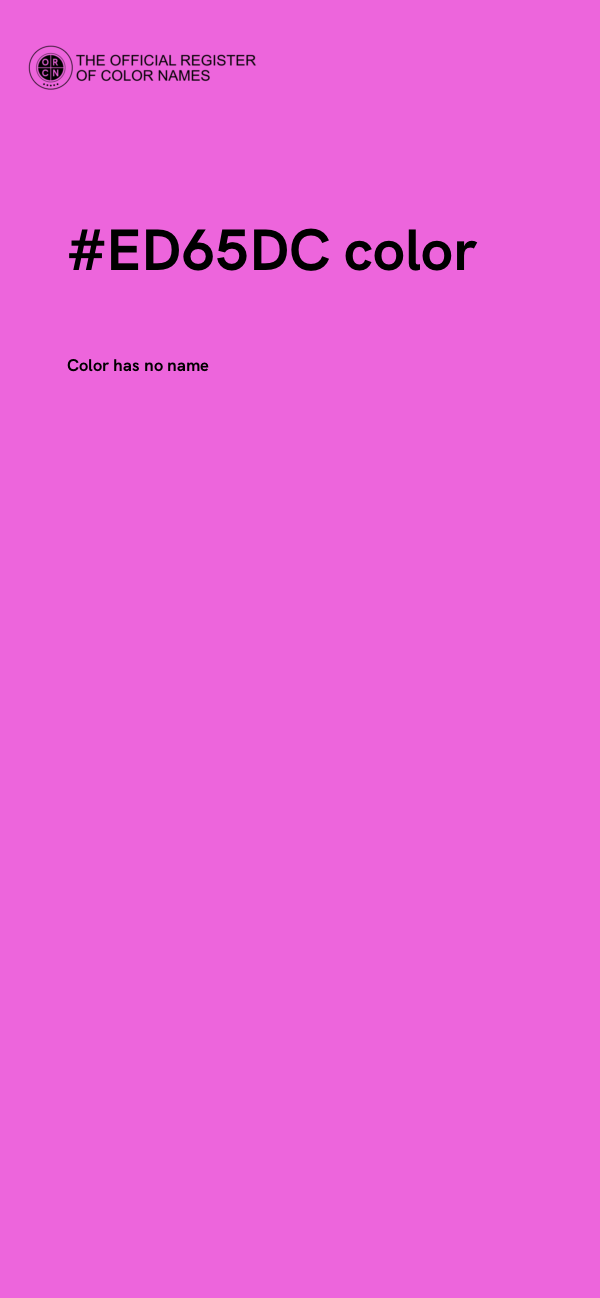 #ED65DC color image