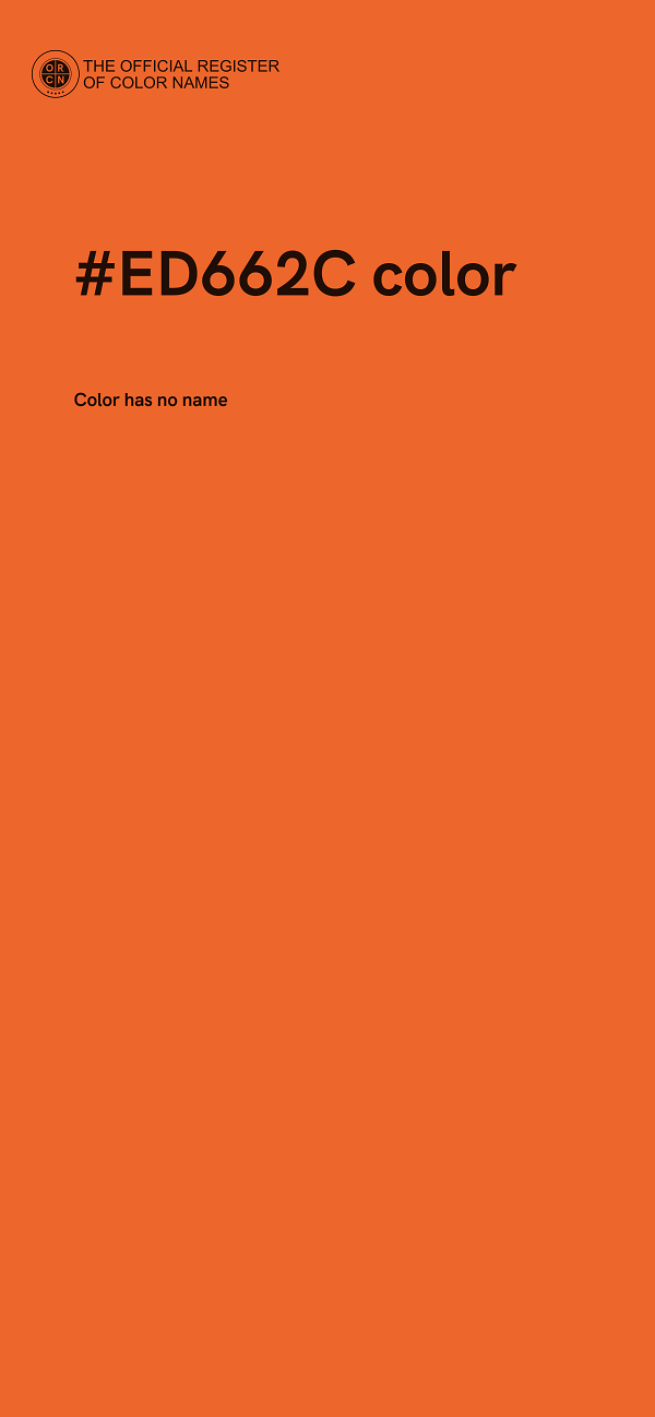 #ED662C color image