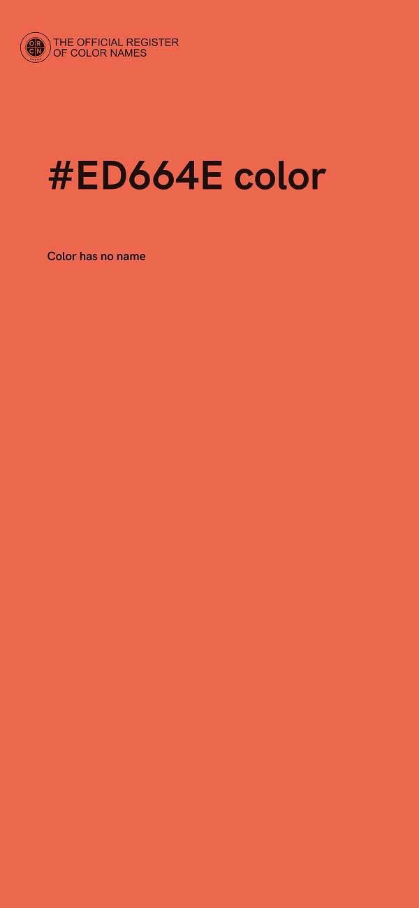 #ED664E color image