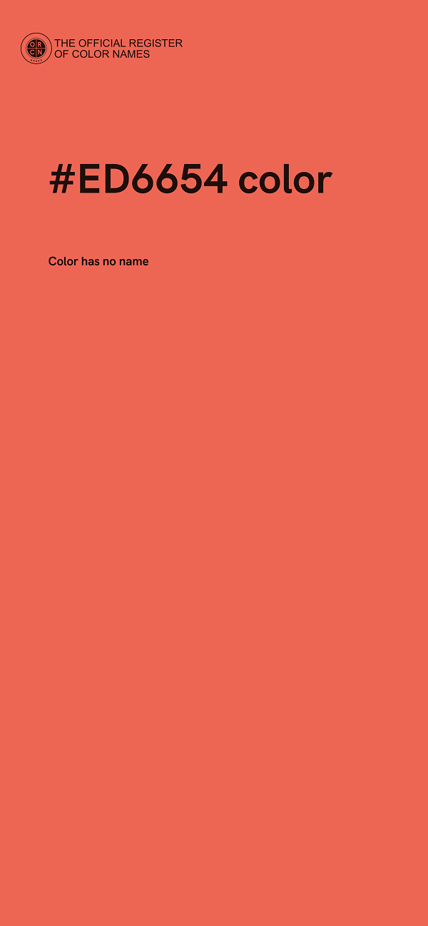 #ED6654 color image
