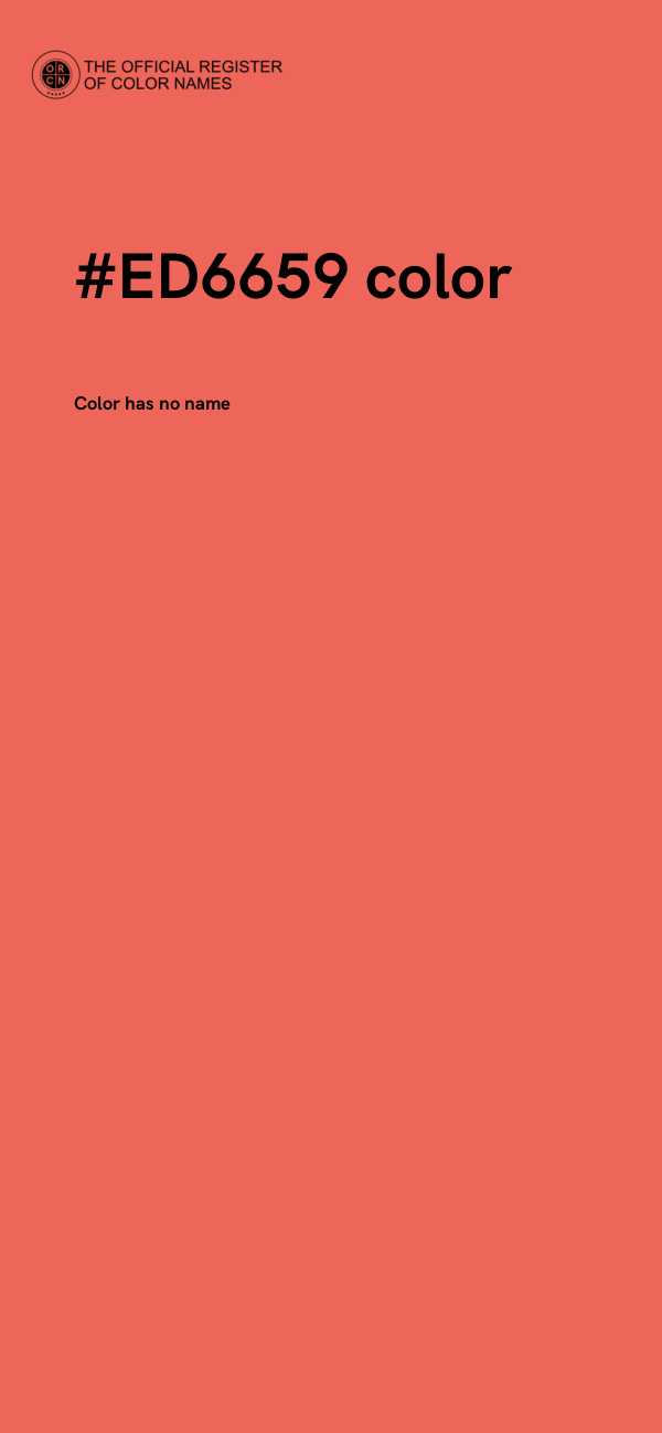 #ED6659 color image