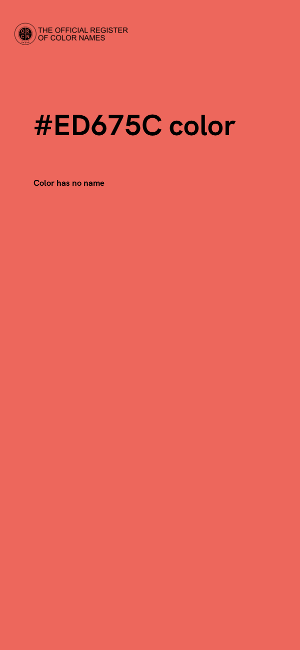 #ED675C color image