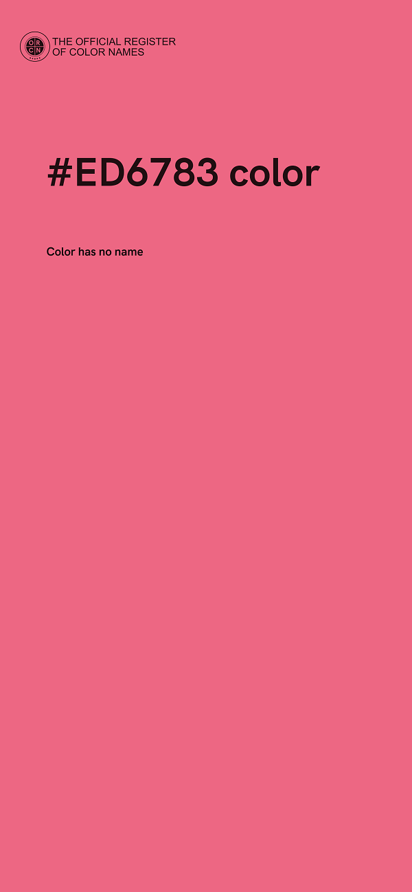 #ED6783 color image