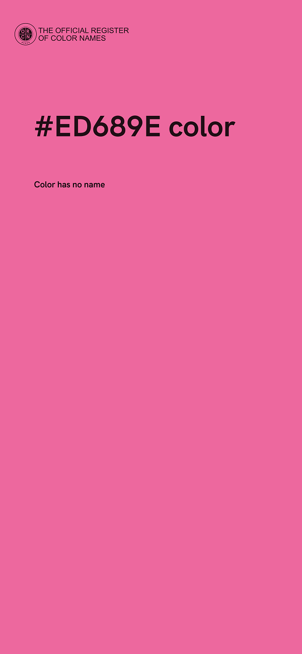#ED689E color image