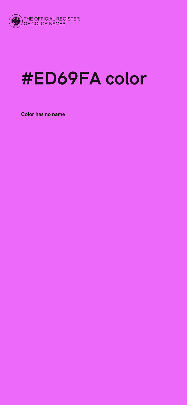 #ED69FA color image