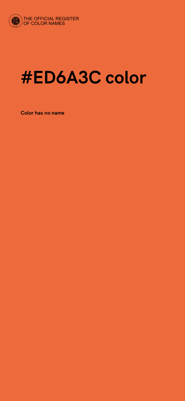 #ED6A3C color image