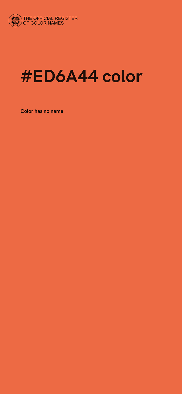 #ED6A44 color image