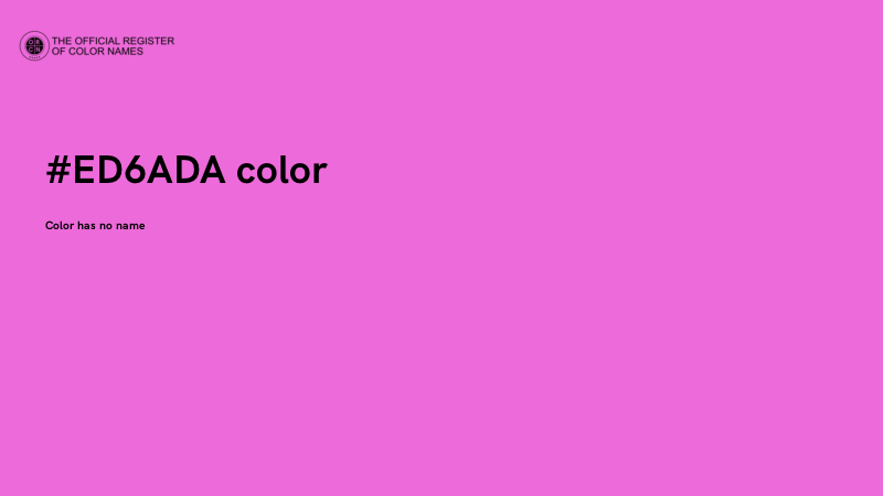 #ED6ADA color image