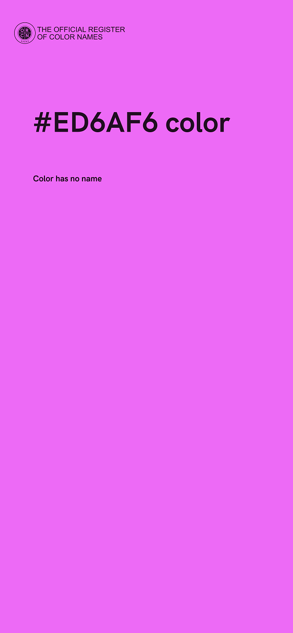 #ED6AF6 color image