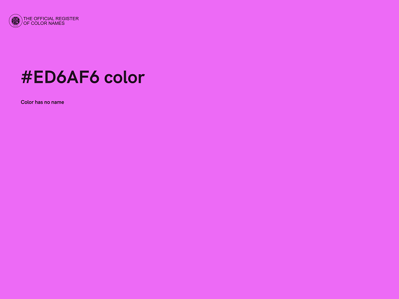 #ED6AF6 color image