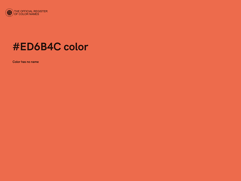 #ED6B4C color image