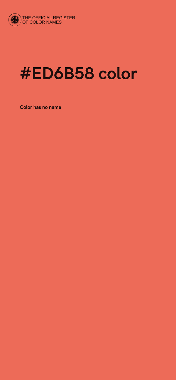 #ED6B58 color image