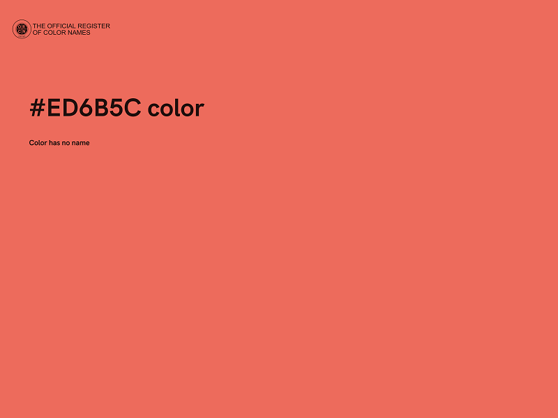 #ED6B5C color image