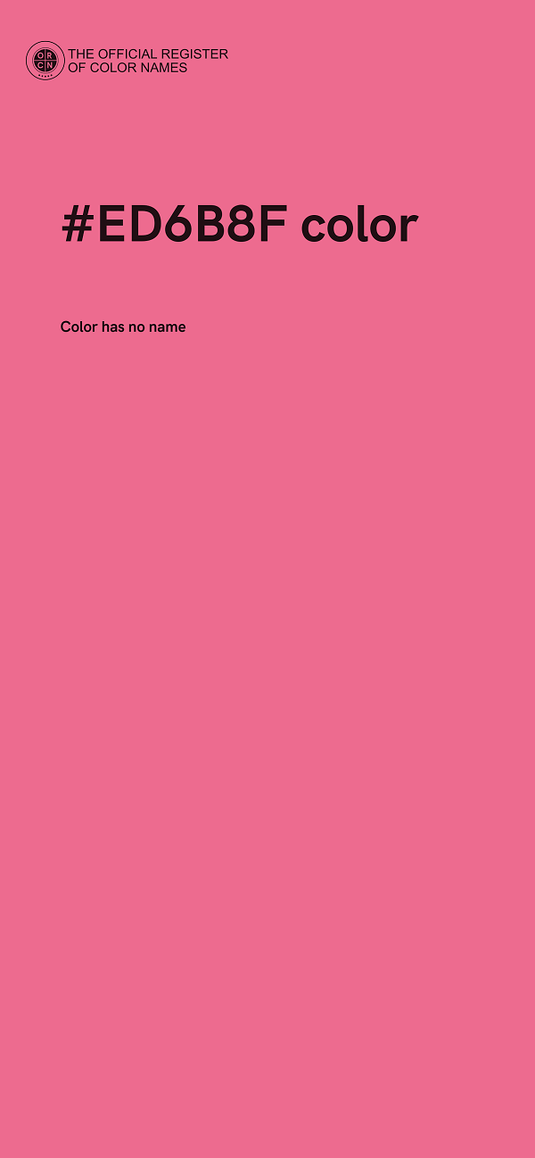 #ED6B8F color image