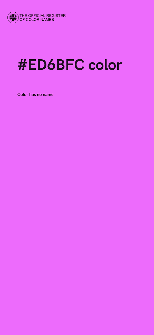 #ED6BFC color image