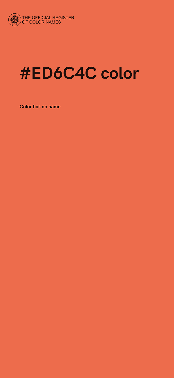 #ED6C4C color image