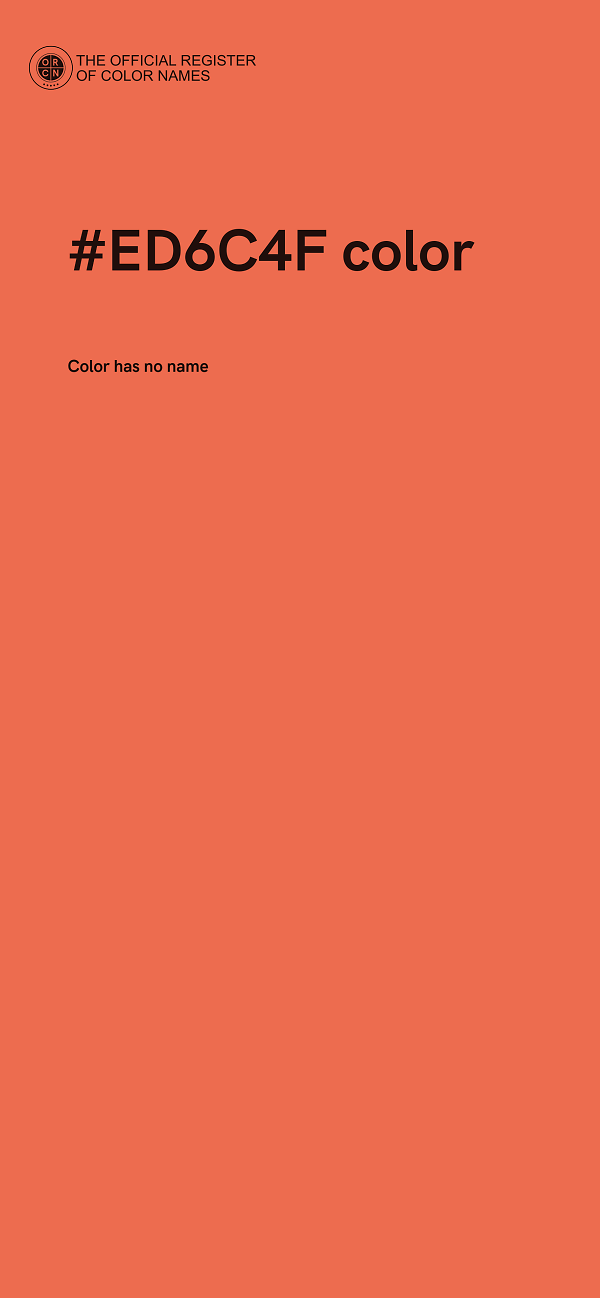 #ED6C4F color image