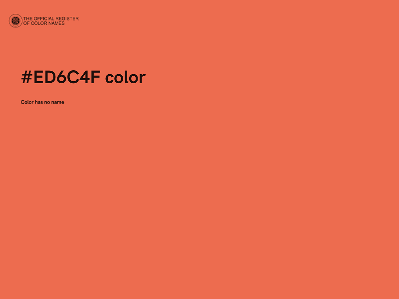 #ED6C4F color image