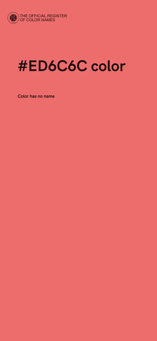 #ED6C6C color image