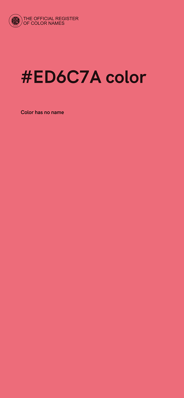 #ED6C7A color image