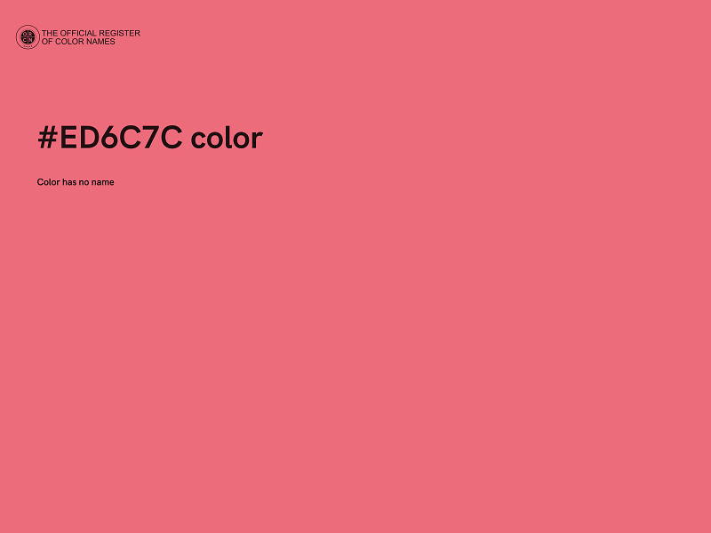 #ED6C7C color image