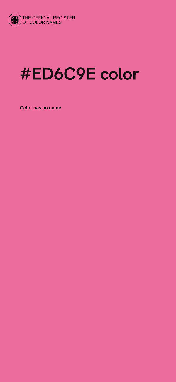 #ED6C9E color image