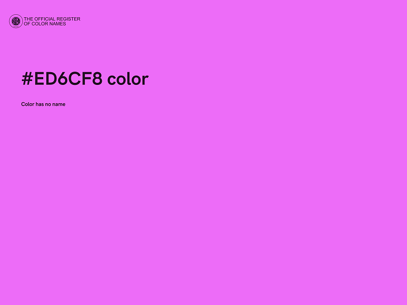 #ED6CF8 color image