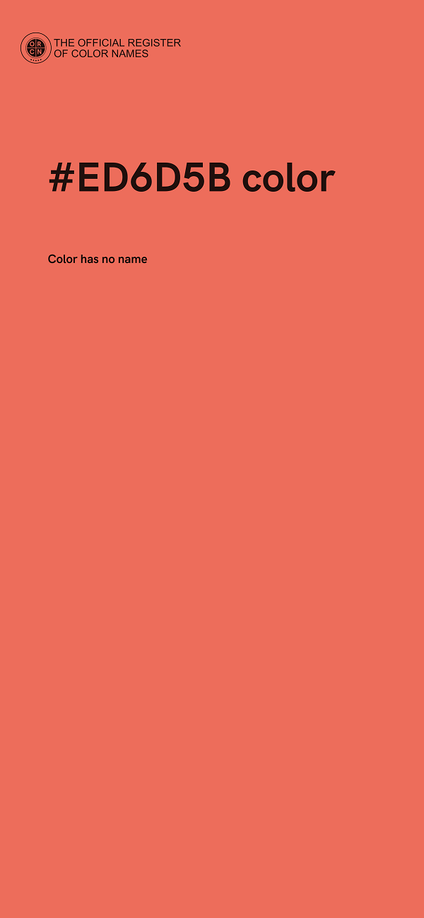 #ED6D5B color image