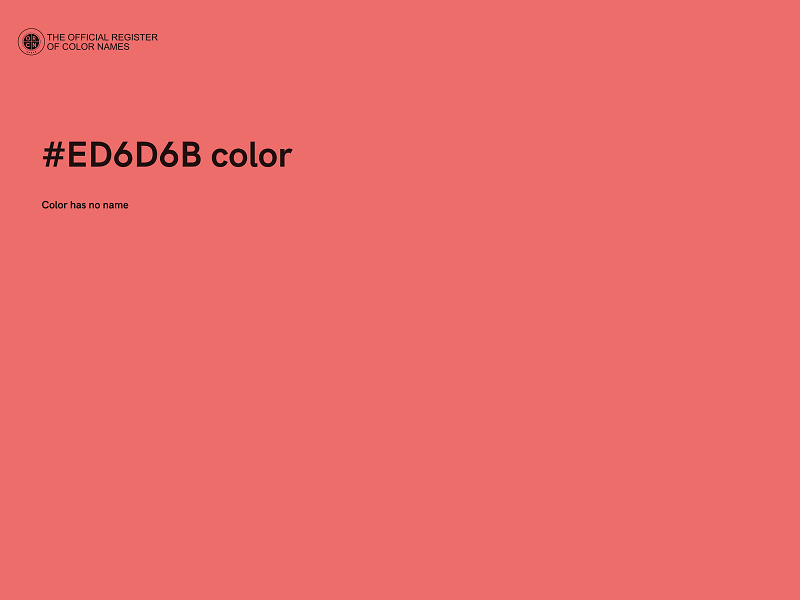 #ED6D6B color image