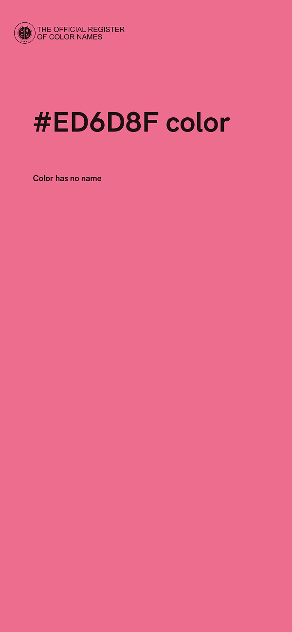 #ED6D8F color image