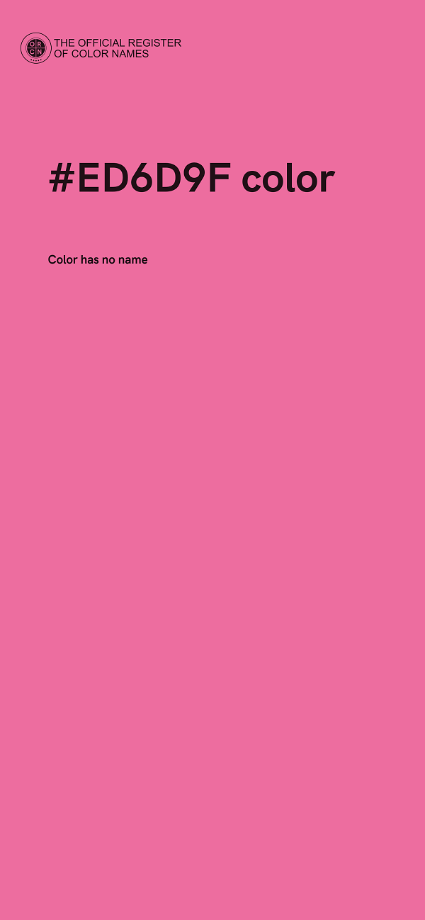 #ED6D9F color image