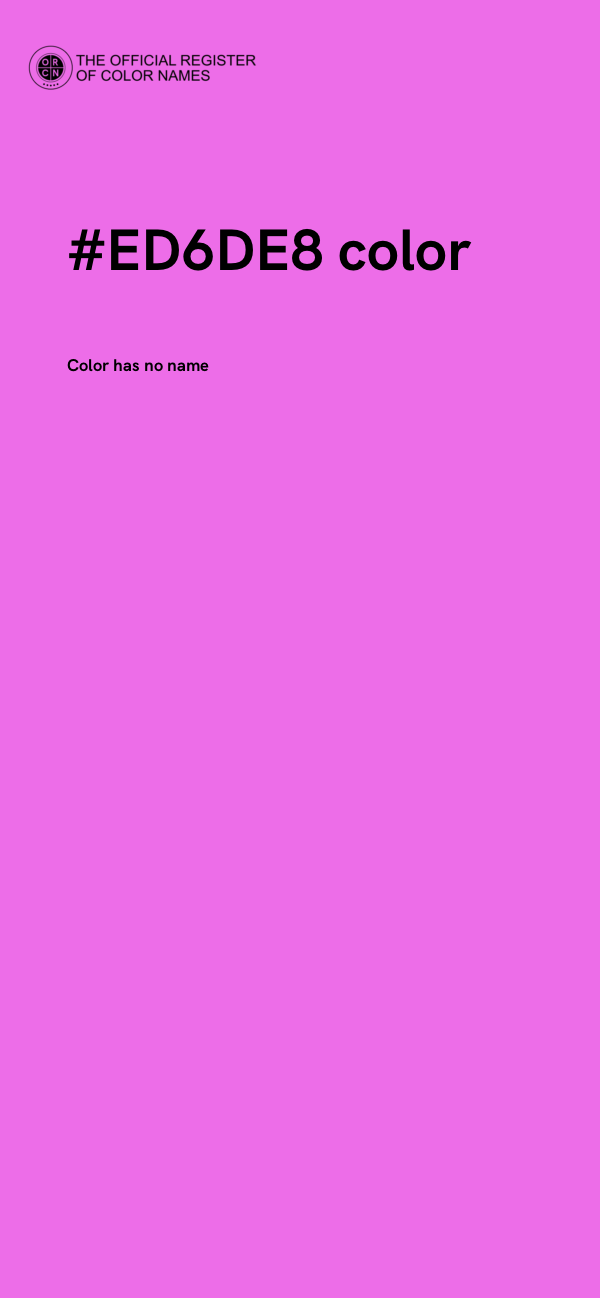 #ED6DE8 color image