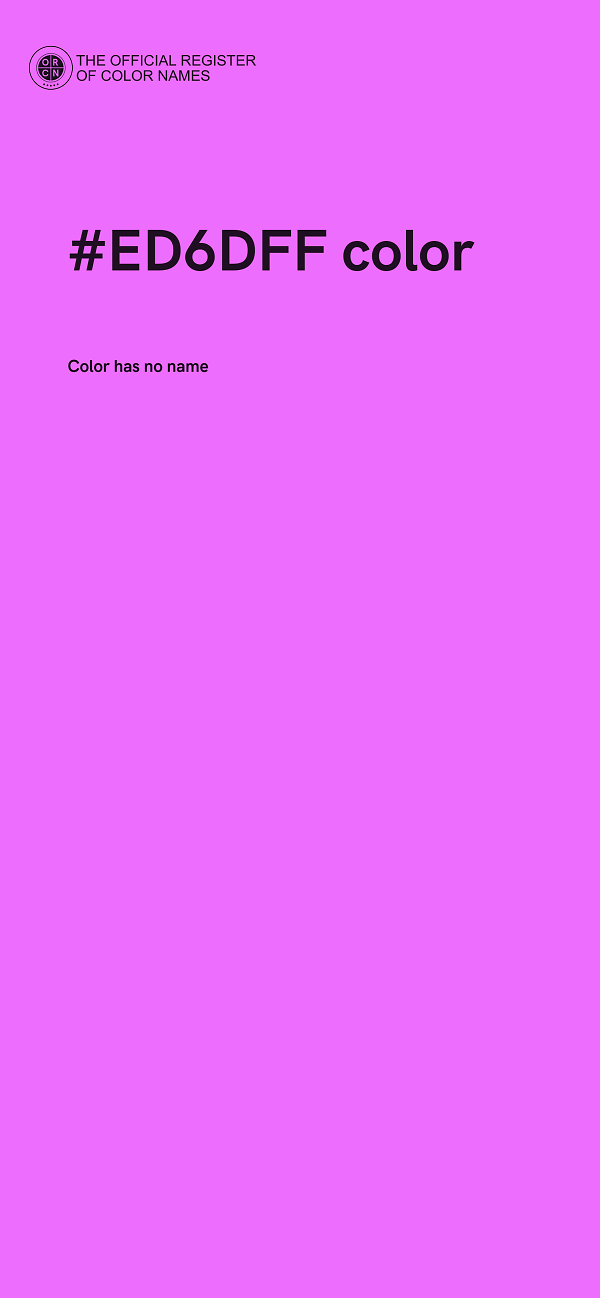 #ED6DFF color image