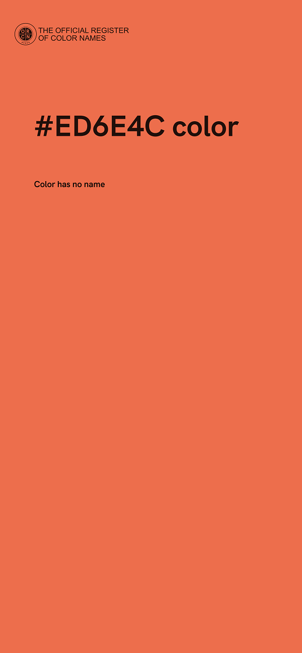 #ED6E4C color image