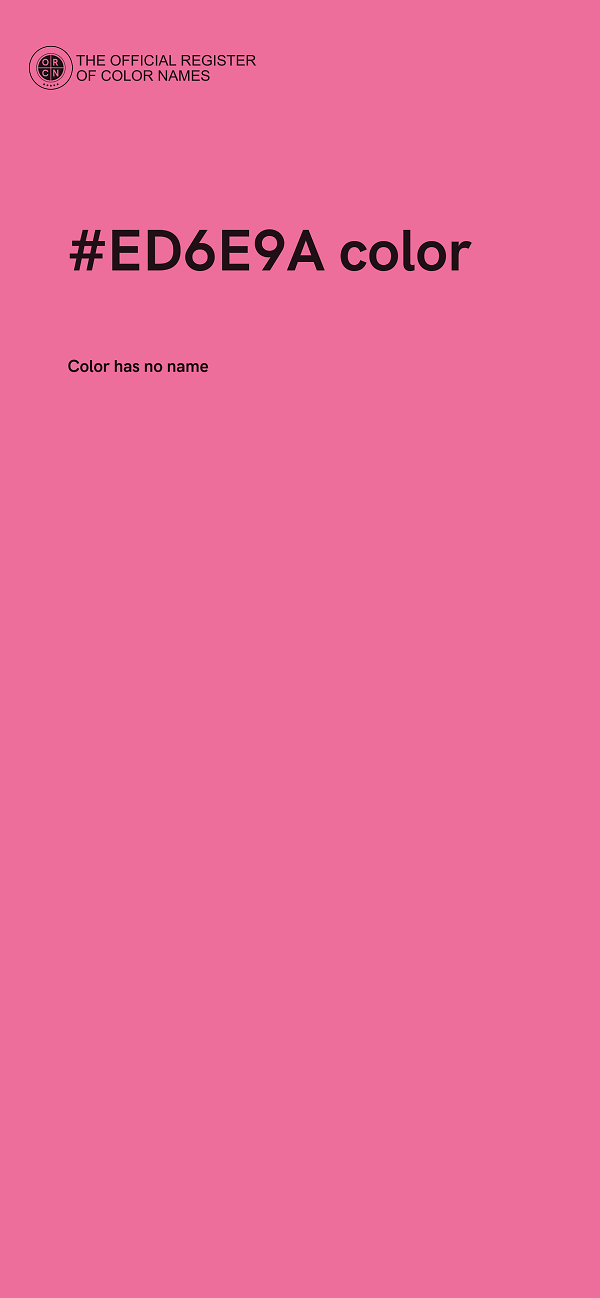 #ED6E9A color image