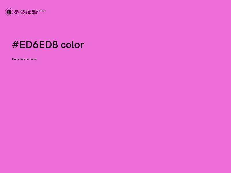 #ED6ED8 color image