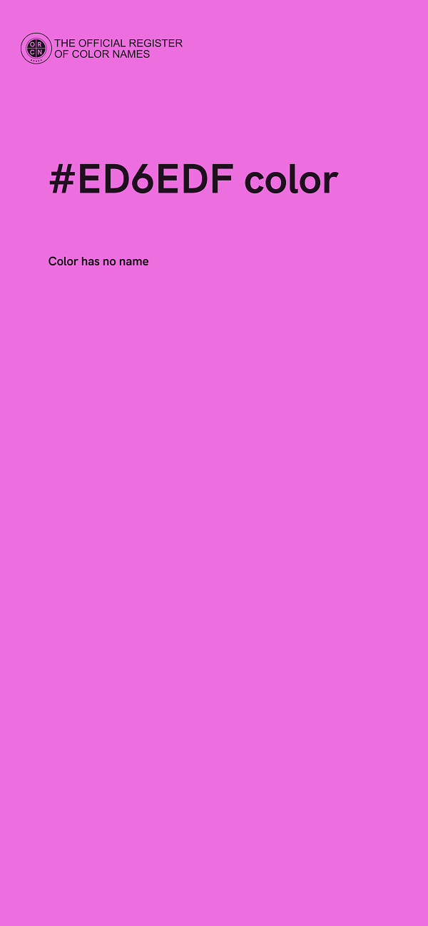 #ED6EDF color image