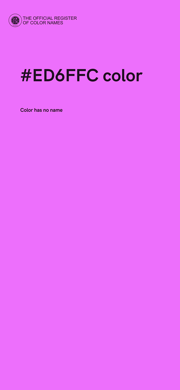 #ED6FFC color image