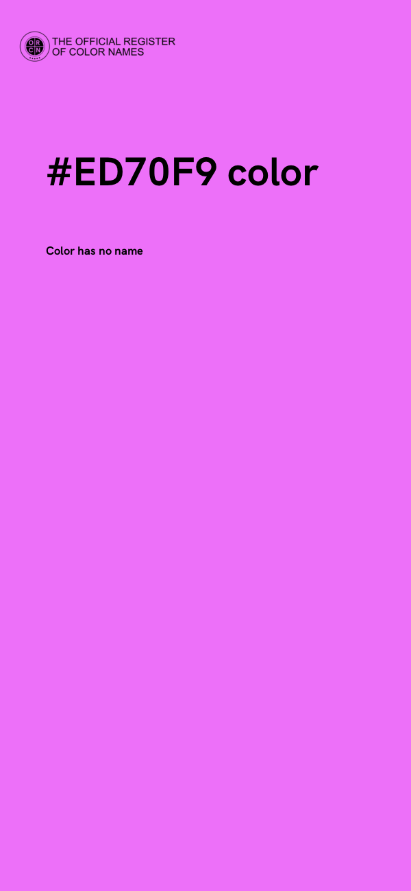 #ED70F9 color image
