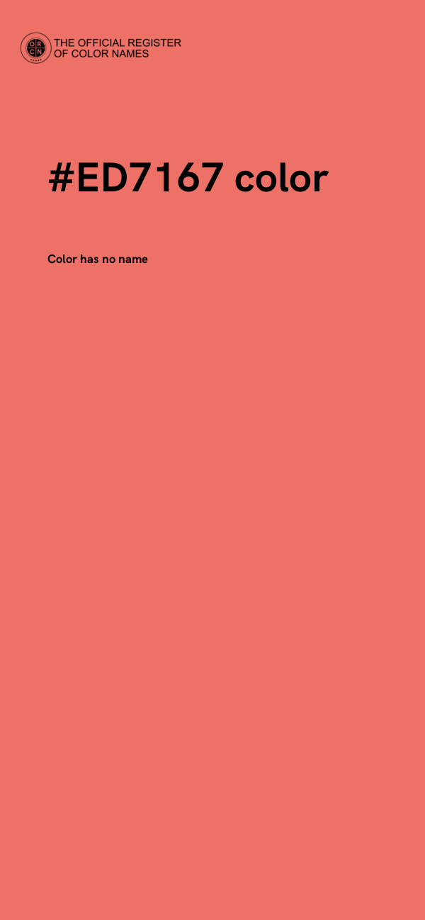 #ED7167 color image