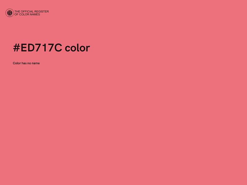 #ED717C color image