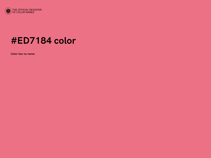 #ED7184 color image