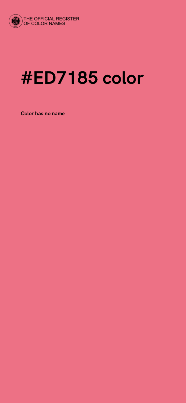 #ED7185 color image