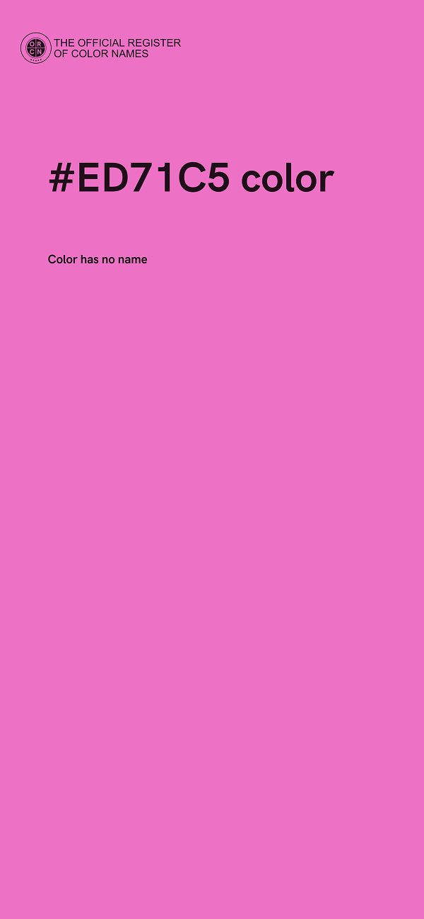 #ED71C5 color image