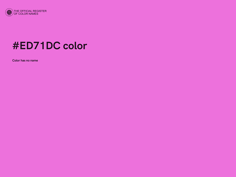 #ED71DC color image