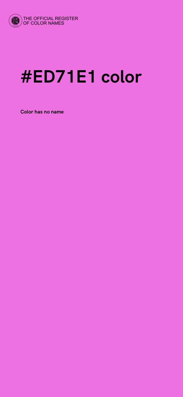 #ED71E1 color image