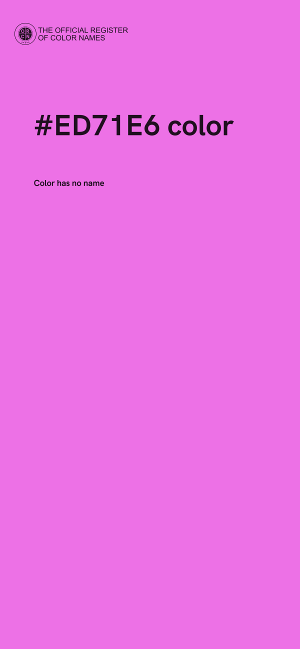 #ED71E6 color image