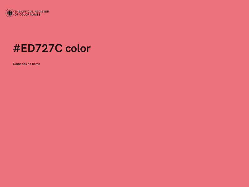 #ED727C color image